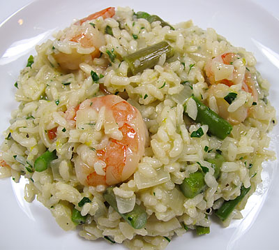 shrimp risotto