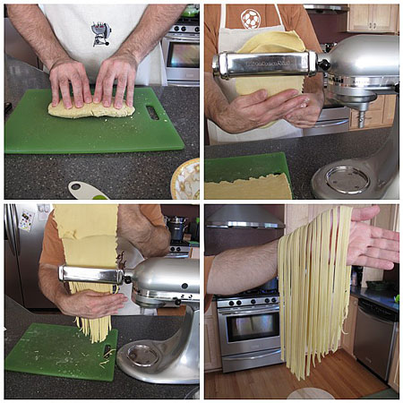 making pasta